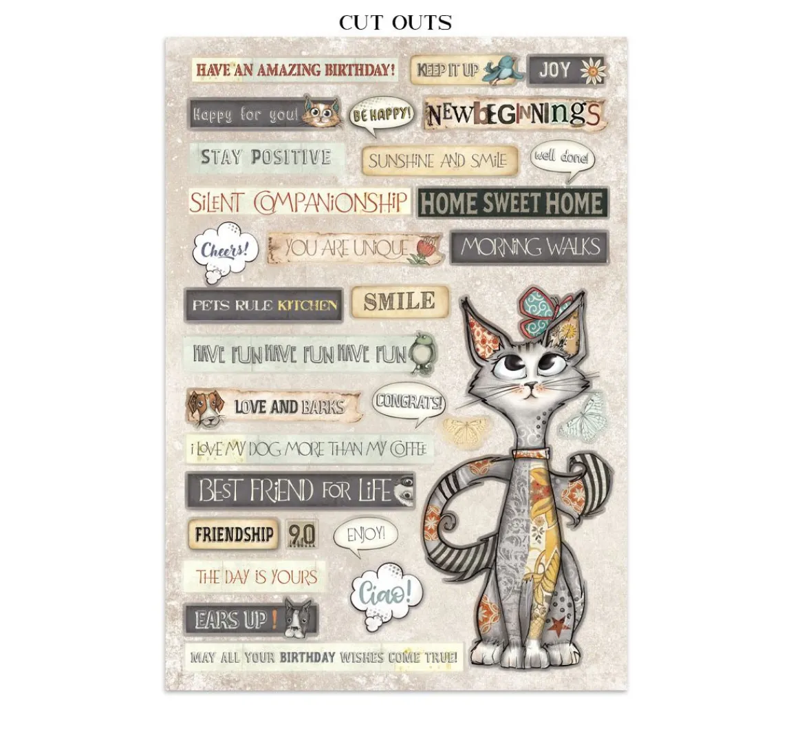New Stamperia Junk Journal Book "Furry Friends"