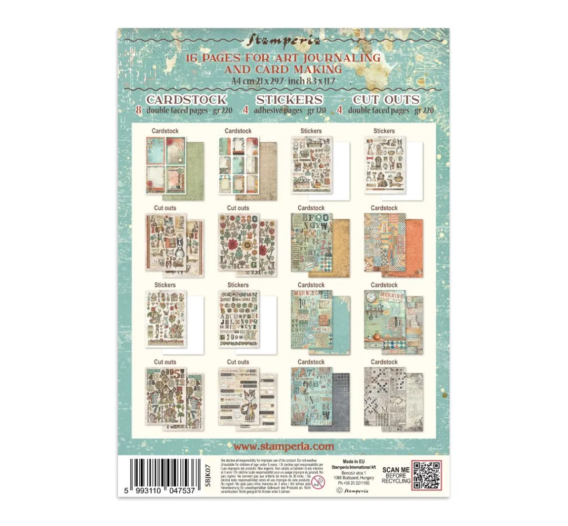 New Stamperia Junk Journal Book "Furry Friends"