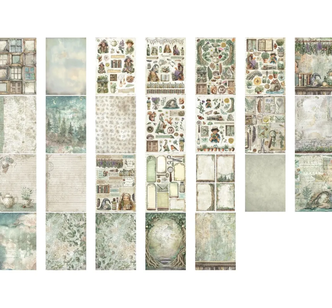 Hot Stamperia Junk Journal Book "Herbarium Silvae"