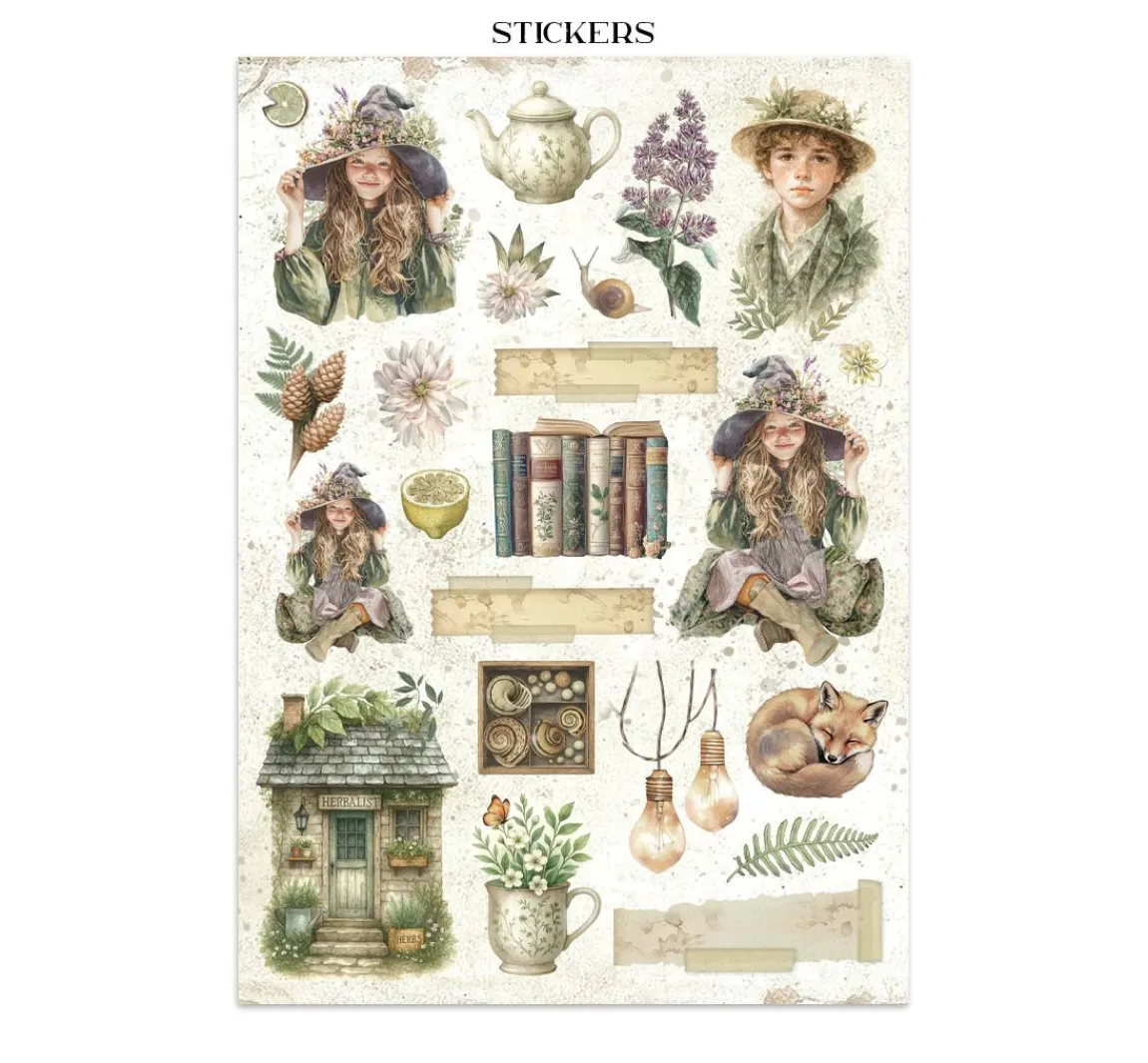 Hot Stamperia Junk Journal Book "Herbarium Silvae"