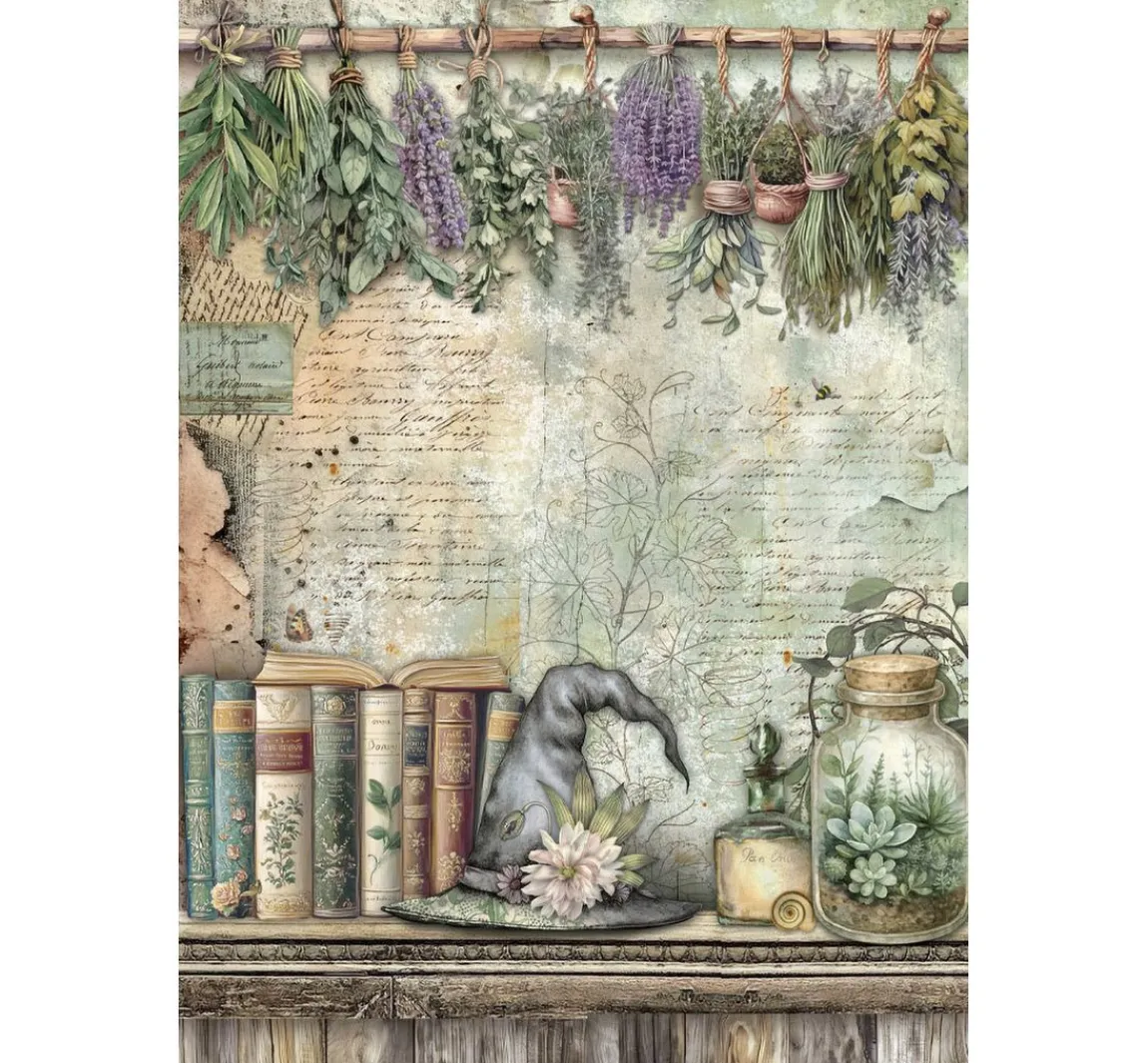 Hot Stamperia Junk Journal Book "Herbarium Silvae"