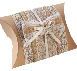 Sale folia Juteband mit Spitze