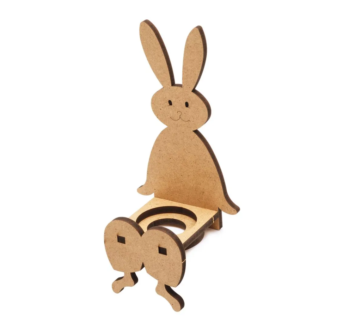 Best ohne Marke Kantenhocker "Hase Diddy", MDF-Holz