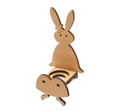 ohne Marke Kantenhocker "Häsin Daisy", MDF-Holz