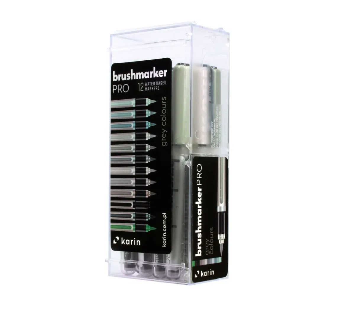 Discount karin Brushmarker PRO Set, 12 Farben