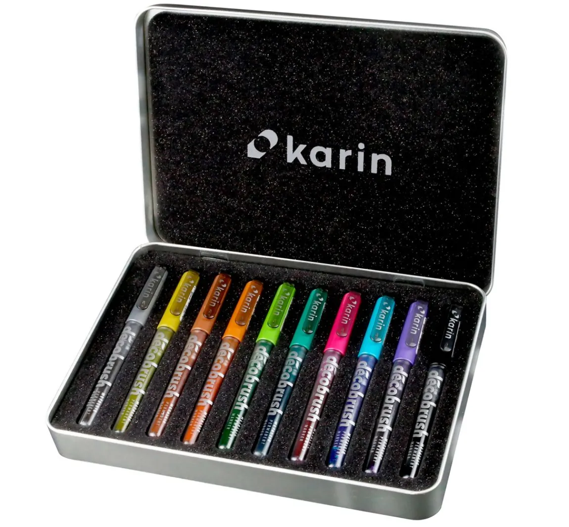 karin Decobrush Metallic, 10 colours set