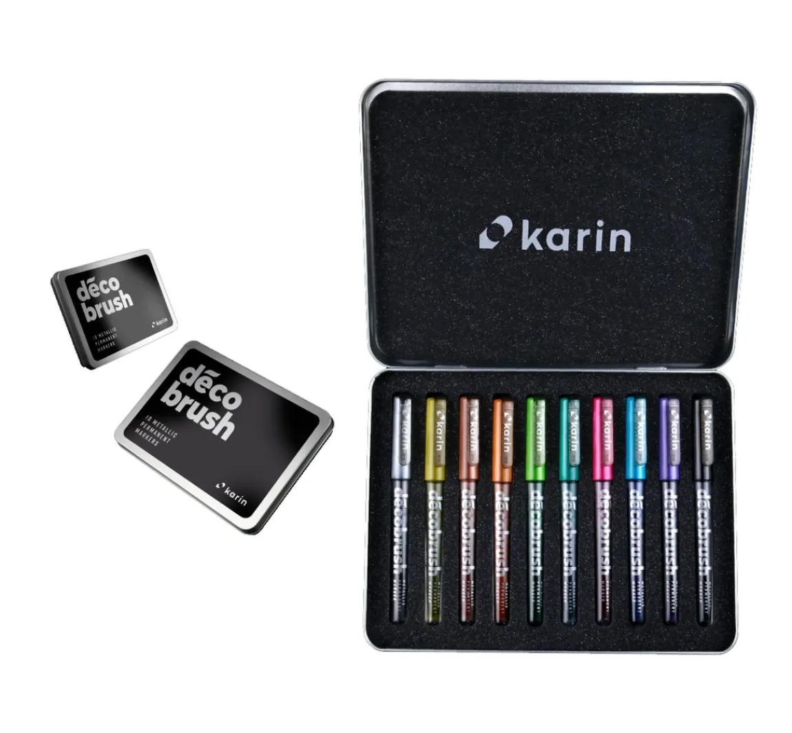 karin Decobrush Metallic, 10 colours set