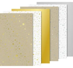 Online Heyda Karton-Block "Sterne" Gold/Silber