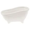 Best HobbyFun Keramik-Seifenschale "Badewanne", 15x7x7,2cm, weiß glänzend