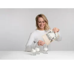 New Wenzel Kerzen-Sandgranulat mit Duft, Set mit 4 Dochten