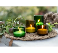 Outlet Wenzel Kerzen-Sandgranulat, Set mit 4 Dochten