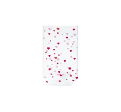 Sale Heyda Klarsichtbeutel "rote Herzen", 10 Stück