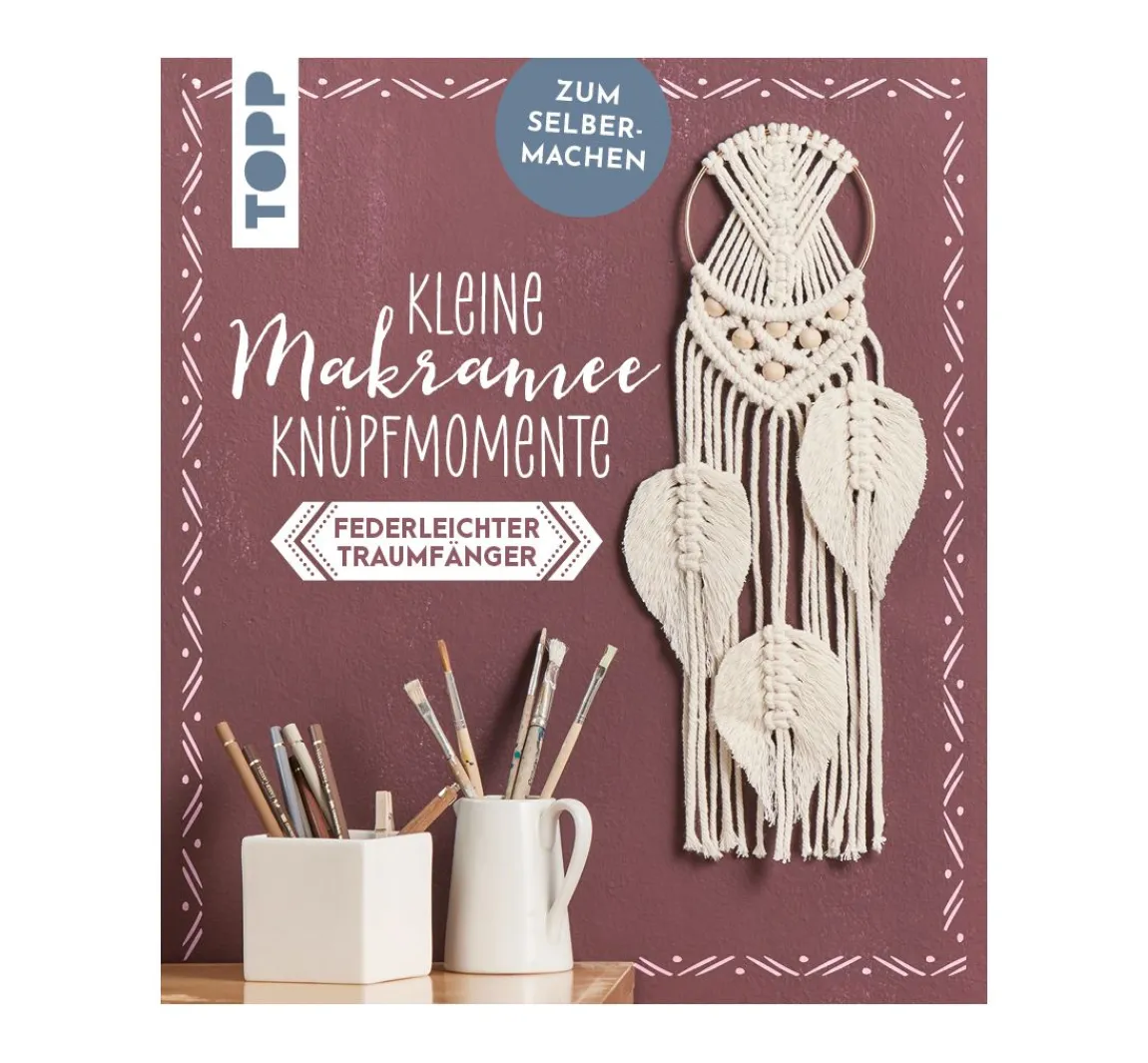 Discount Topp Kleine Knüpfmomente: Makramee-Knüpf-Set "Federleichter Traumfänger"