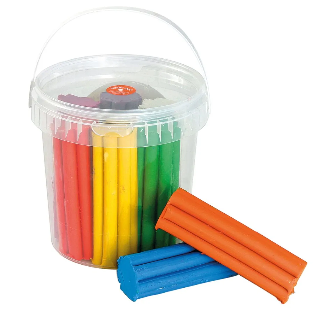 Stellwag creative Knet-Eimerchen, 8 Farben