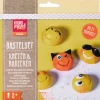 Best KNORR prandell Kneten & Radieren Bastelset "Be Happy"