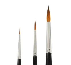 Hot VBS Kolinex Synthetik Pinsel "Fein", 3er-Set