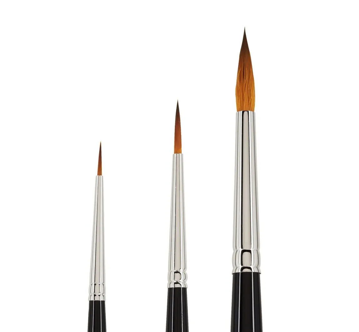 Hot VBS Kolinex Synthetik Pinsel "Fein", 3er-Set