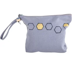 Best Rayher Kosmetiktasche mit Reißverschluss, 22 x 17 cm, Grau