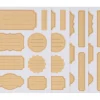 Meyco Kraftpapier Sticker "Etiketten liniert"