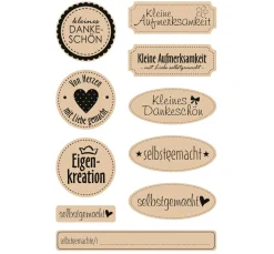 Outlet Meyco Kraftpapier-Sticker