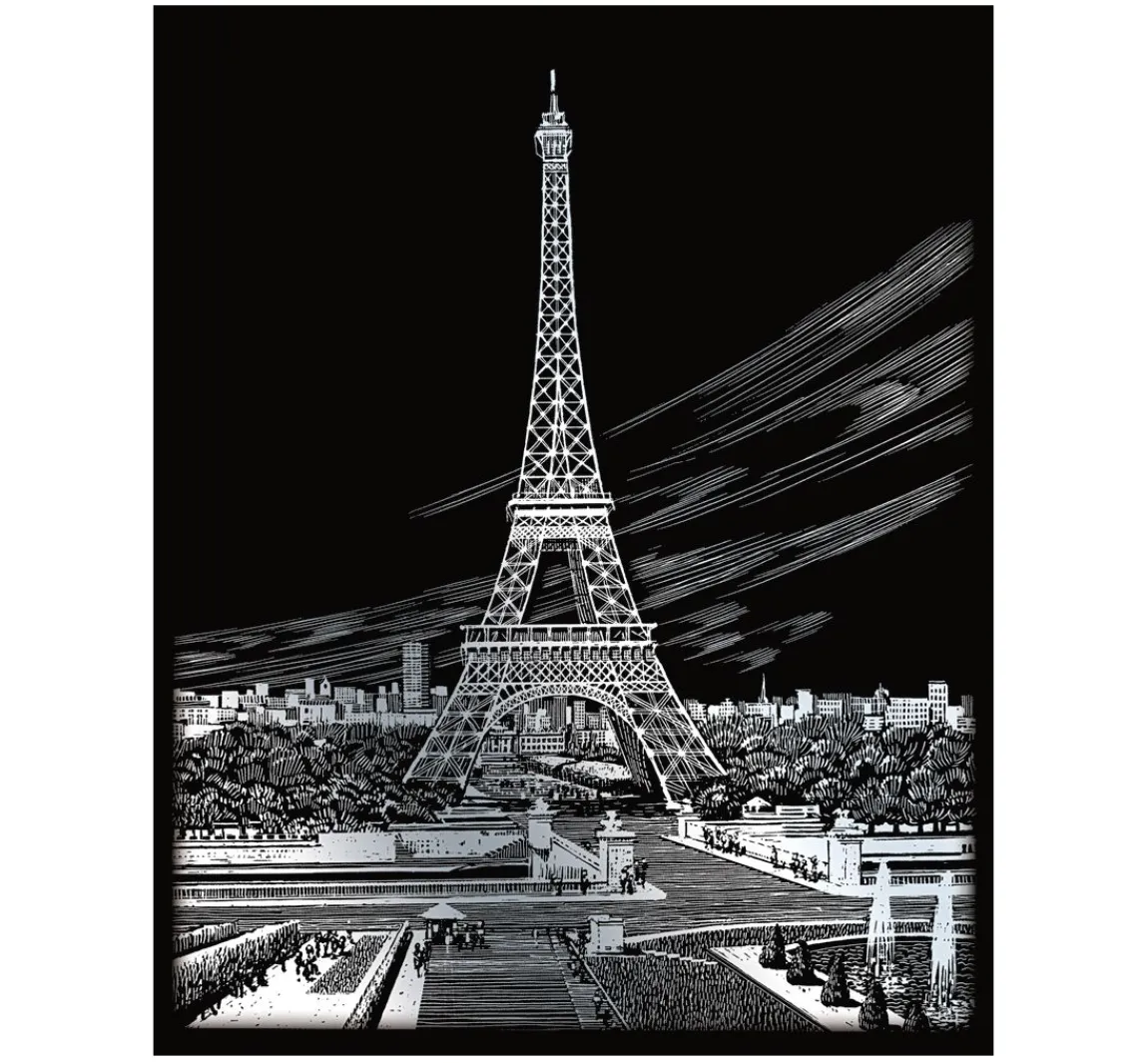 New Royal Langnickel Kratzbild "Eiffelturm"