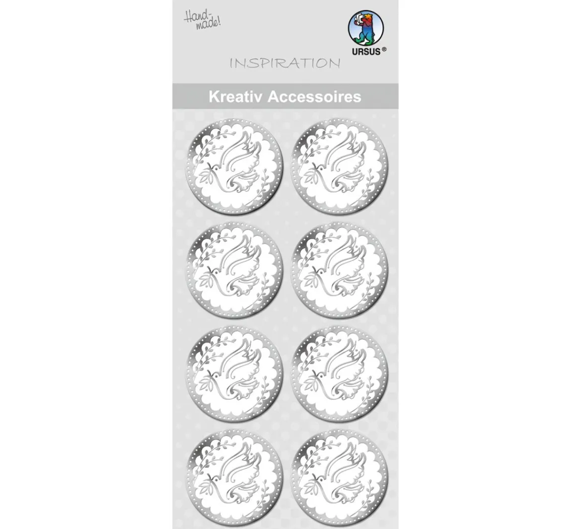 Online URSUS Kreativ-Accessoires "Taube silber"