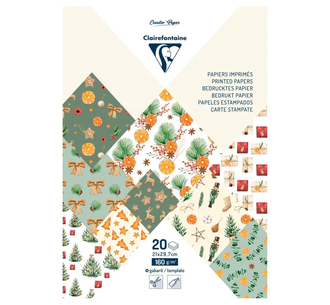 Online Clairefontaine Kreativblock "Christmas Time"
