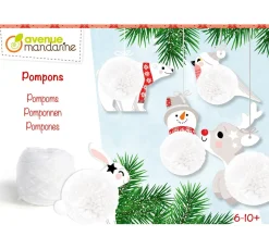Discount My Mandarine Kreativ-Box "Pompon Weihnachtsanhänger"