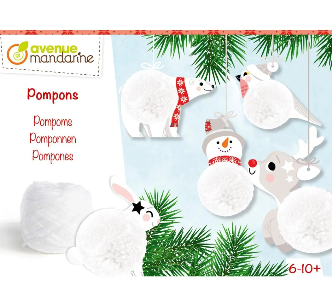 Discount My Mandarine Kreativ-Box "Pompon Weihnachtsanhänger"