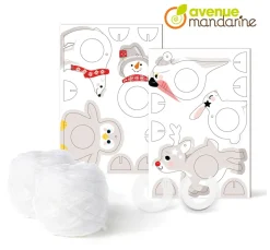 Discount My Mandarine Kreativ-Box "Pompon Weihnachtsanhänger"