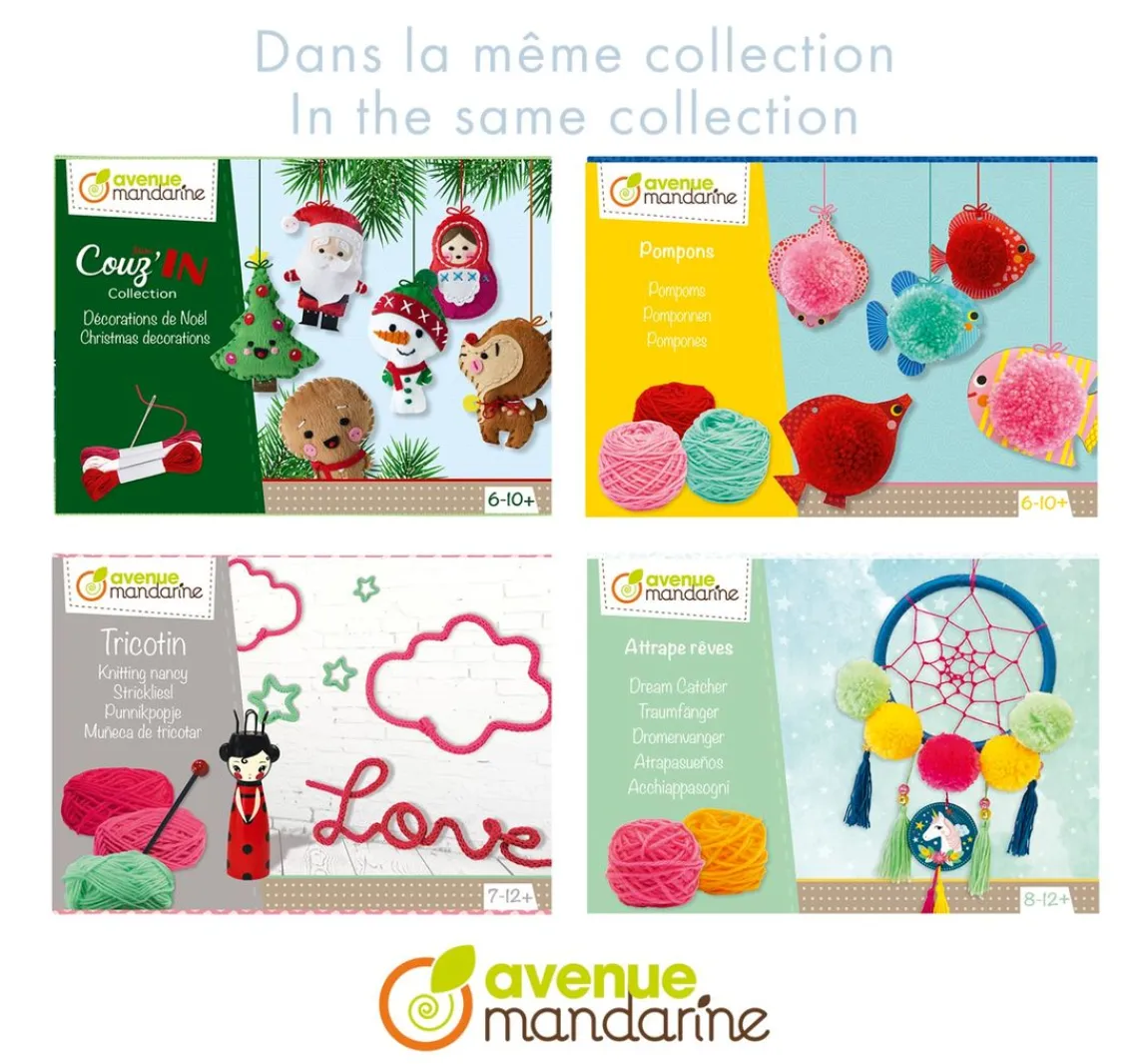 Discount My Mandarine Kreativ-Box "Pompon Weihnachtsanhänger"