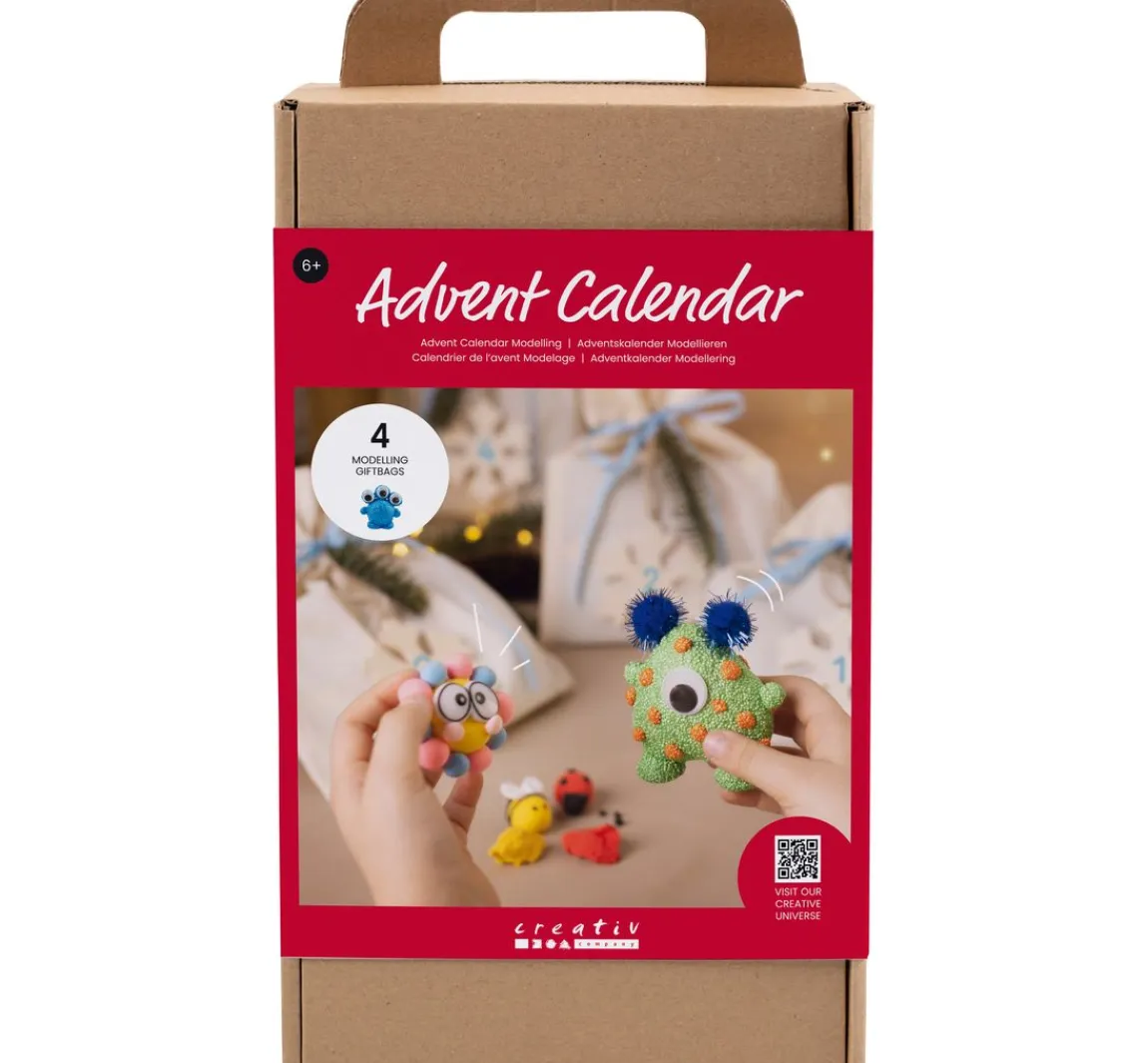 creativ company Kreativset Adventskalender "Modellieren - Monster"