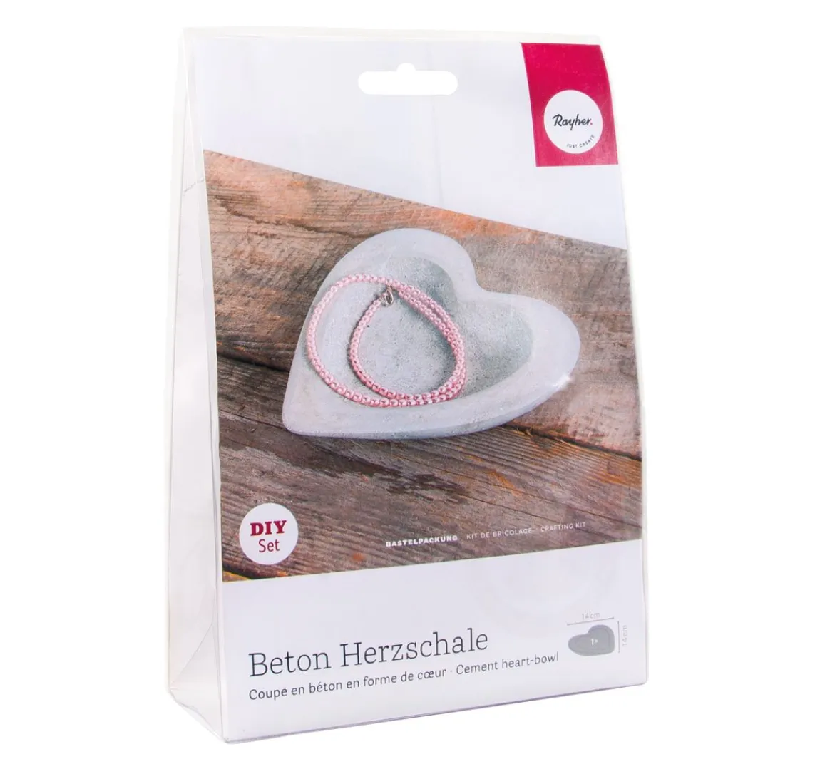 Sale Rayher Kreativ-Set "Beton Herzschale"