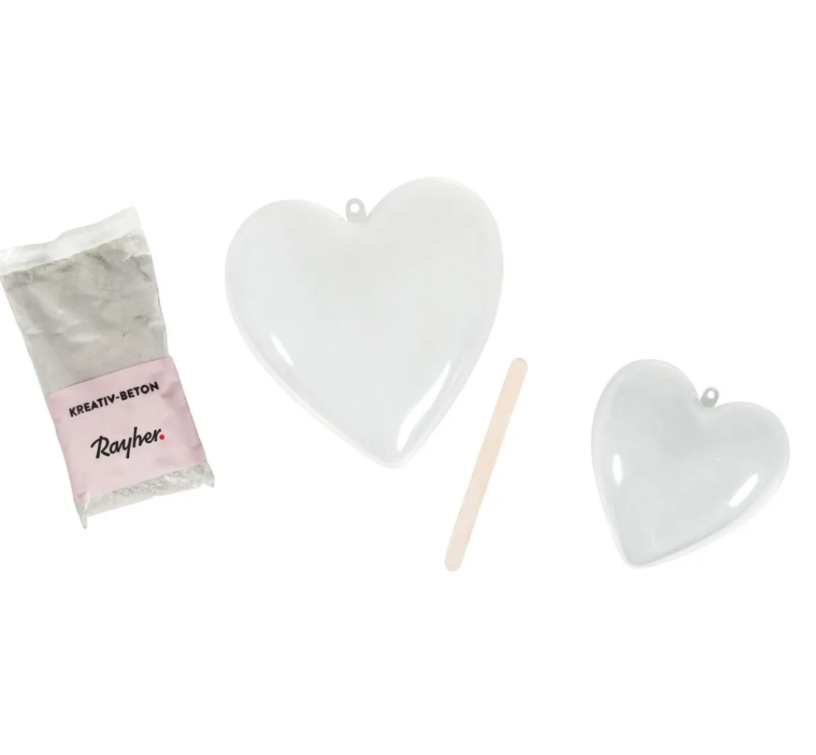 Sale Rayher Kreativ-Set "Beton Herzschale"