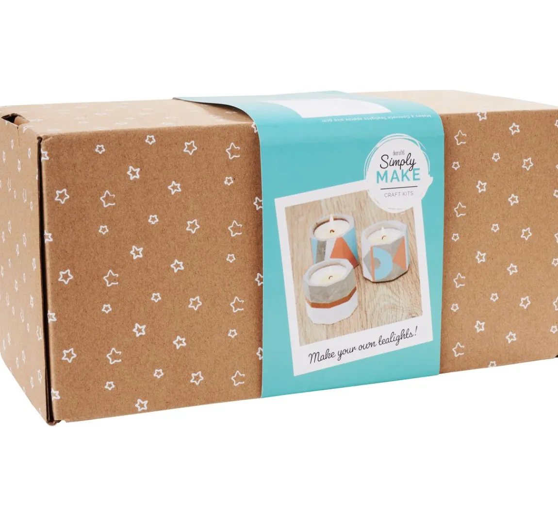 Clearance docrafts Simply Make Kreativ-Set "Beton Kerzenhalter mit Sojawachs"