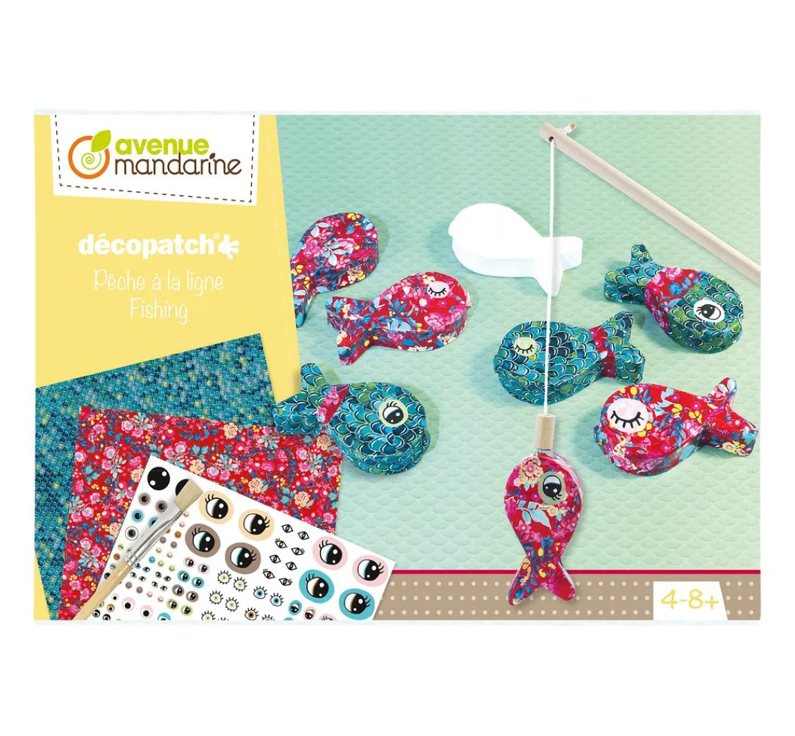 Outlet My Mandarine Kreativ-Set Décopatch "Fische angeln"