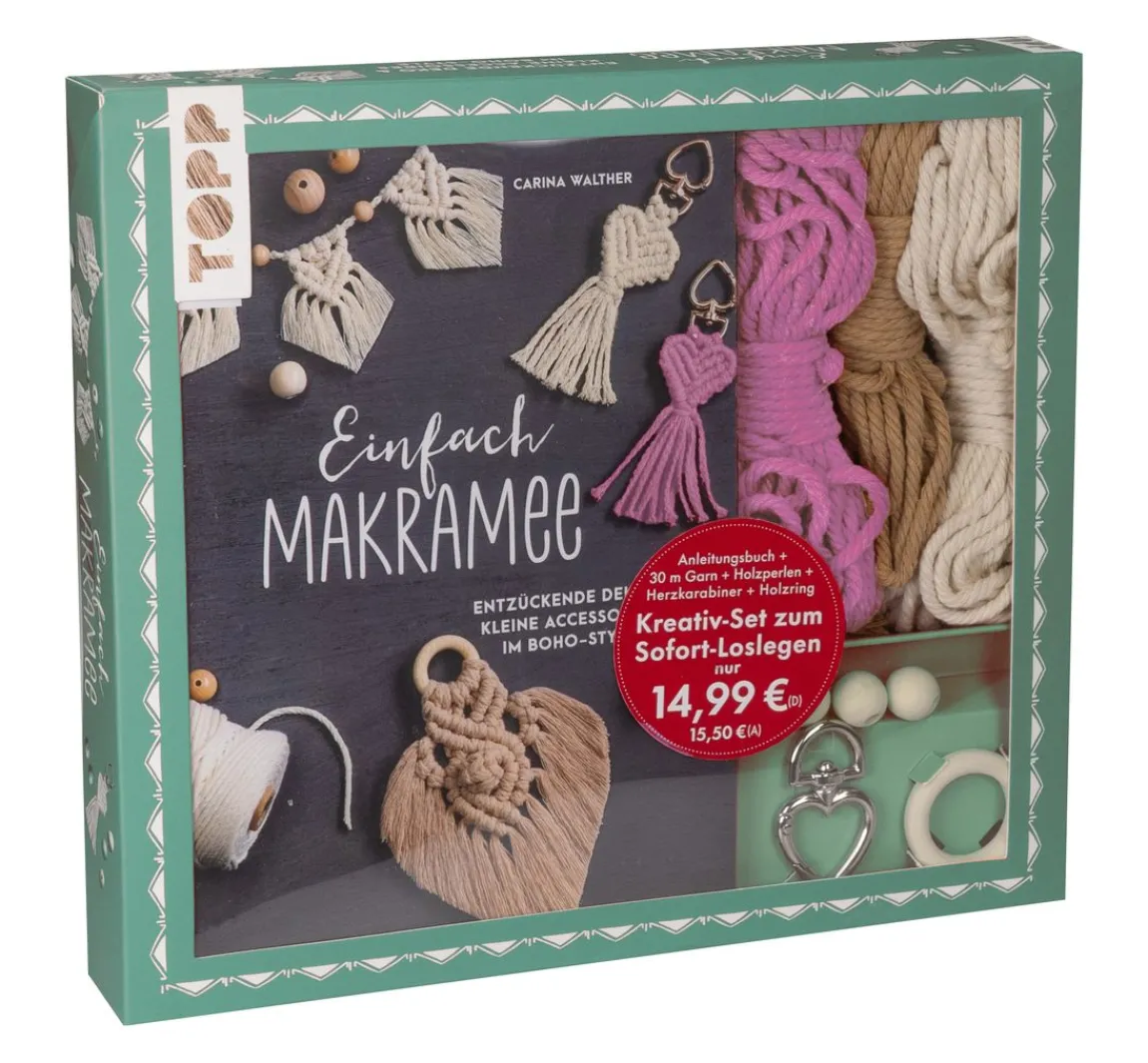 Sale Topp Kreativ-Set "Einfach Makramee. Mit Anleitungsbuch und Material"