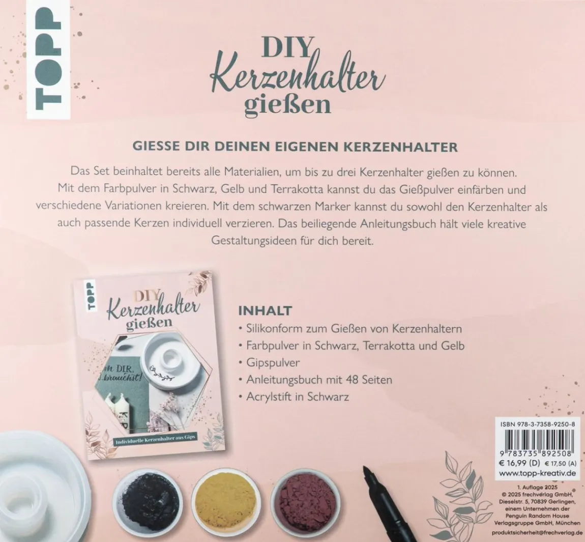 Outlet Topp Kreativ-Set "Kerzenhalter gießen"