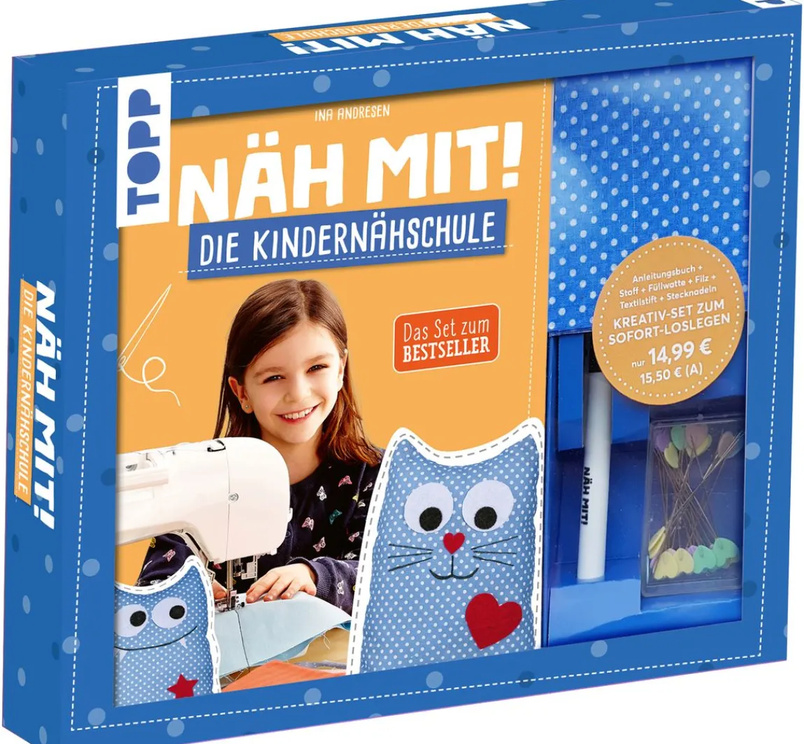 Outlet Topp Kreativ-Set "Näh mit! Die Kindernähschule"