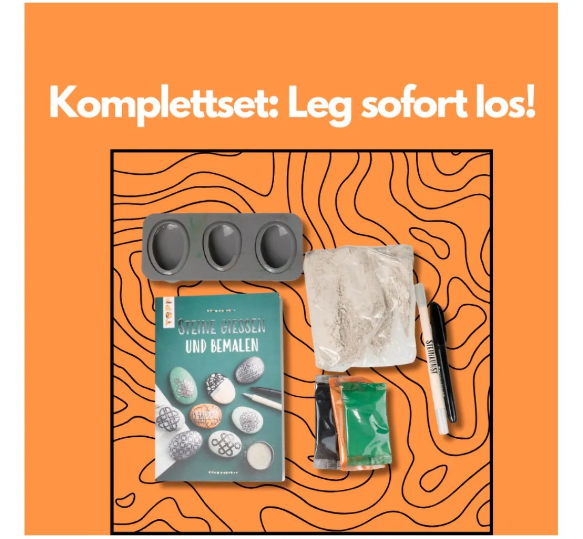 Sale Topp Kreativ-Set "Steine gießen"