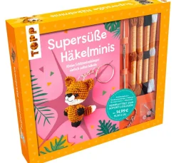 New Topp Kreativ-Set "Supersüße Häkelminis. Anleitungsbuch mit Material zum Sofort-Losleg