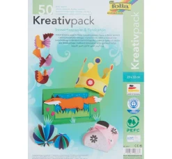 folia Kreativset Tonpapier & Fotokarton, 50er Set