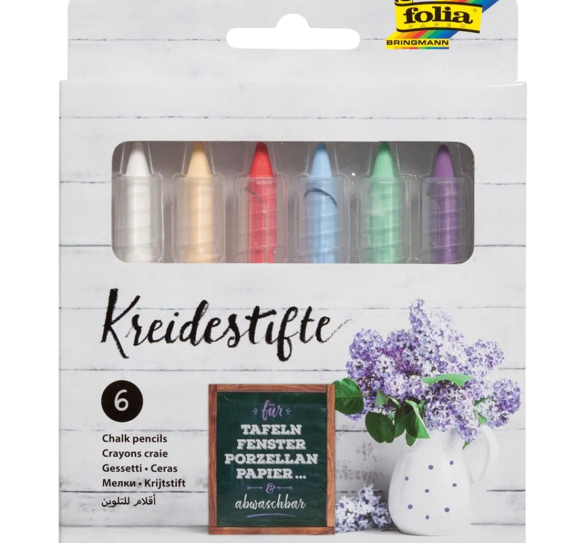 Online folia Kreidestifte, farbig sortiert