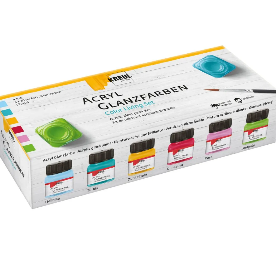 Sale Kreul Kreative KREUL Acryl Glanzfarben-Set "Color Living"