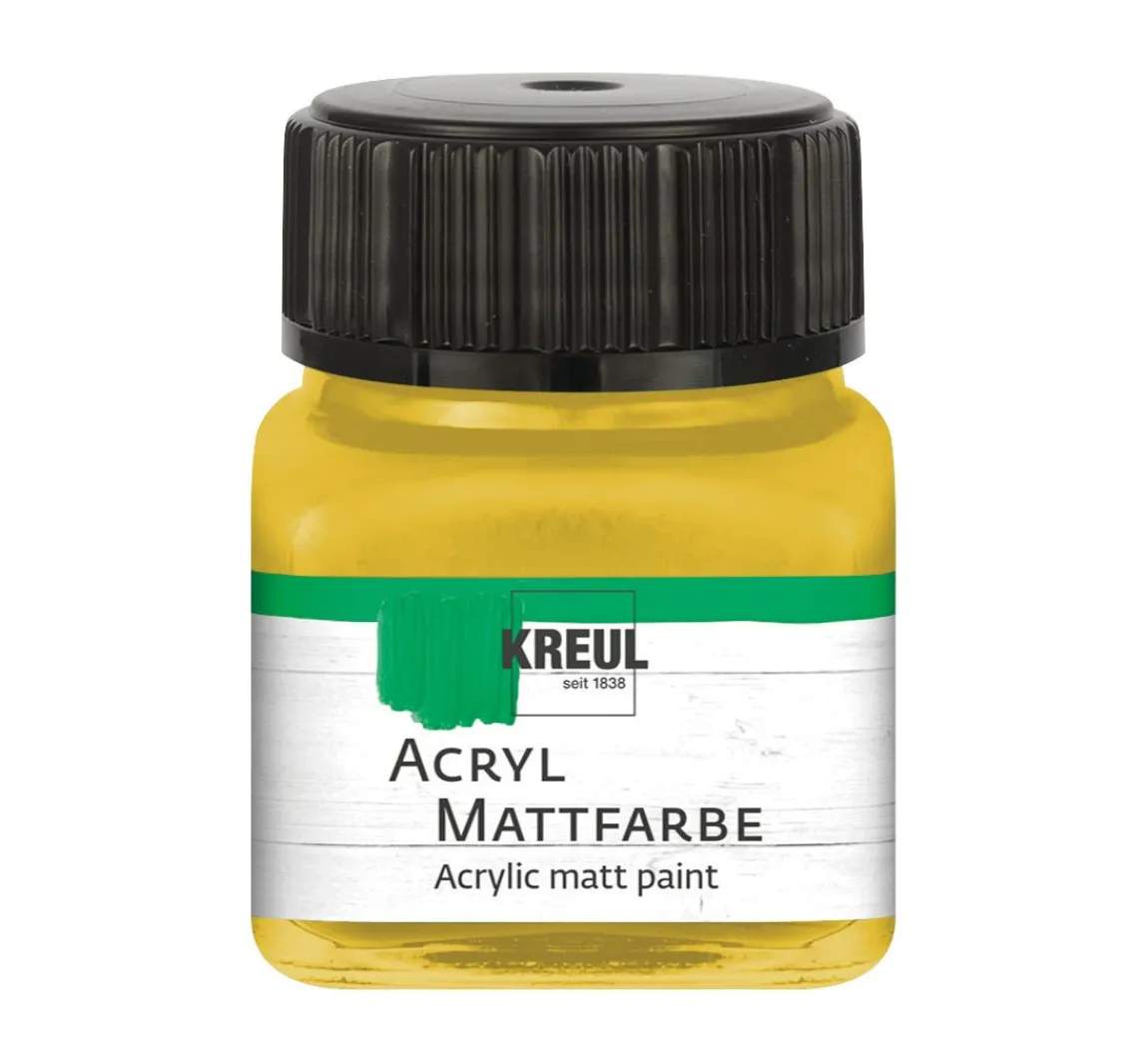 Clearance Kreul Kreative KREUL Acryl Mattfarbe, 20 ml, Metallic