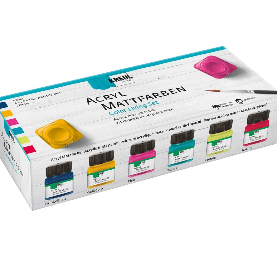 Online Kreul Kreative KREUL Acryl Mattfarben-Set "Color Living"