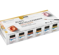 Discount Kreul Kreative KREUL Acryl Metallicfarben-Set "Glamour Living"