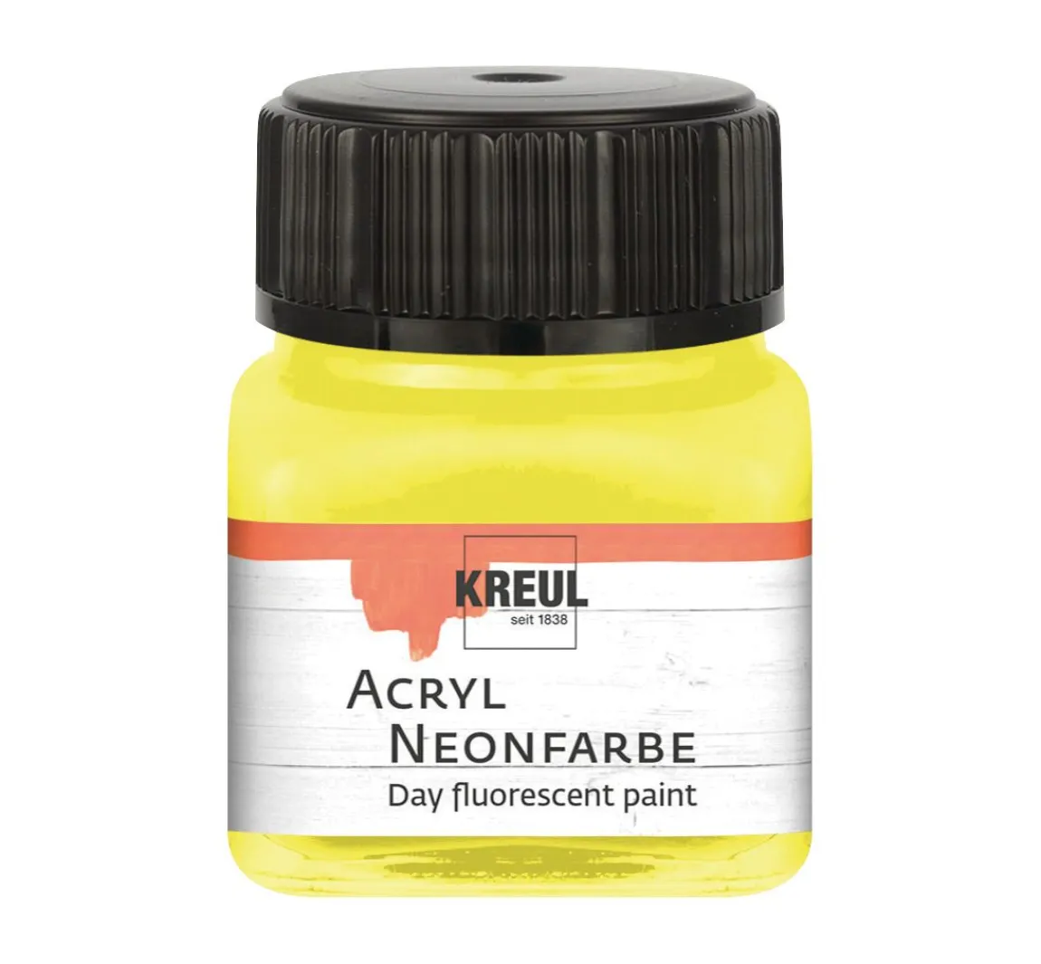 Hot Kreul Kreative KREUL Acryl Neonfarbe, 20 ml