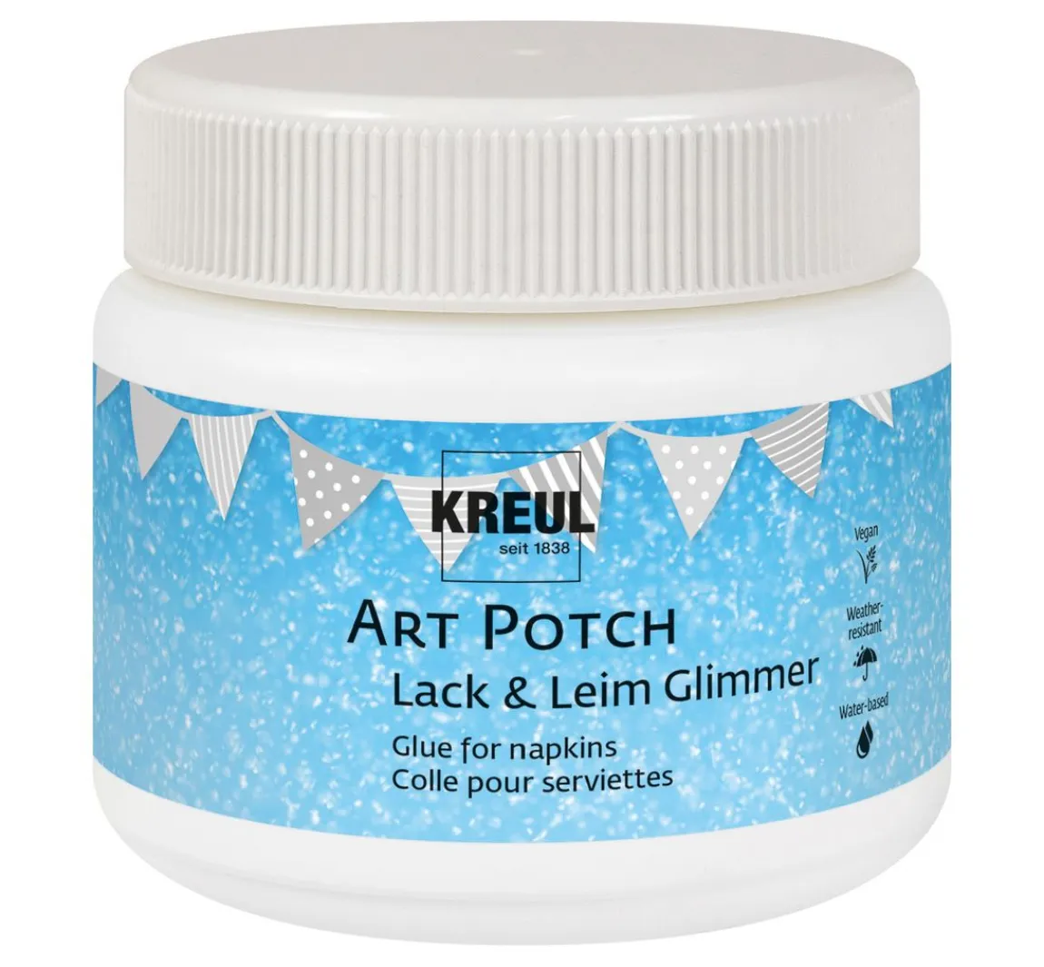 Hot Kreul Kreative KREUL Art Potch Lack & Leim "Glimmer", 159 g / 150 ml