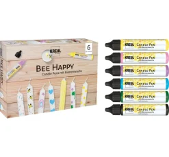 Discount Kreul Candle Pen "Bee Happy", 6er Set